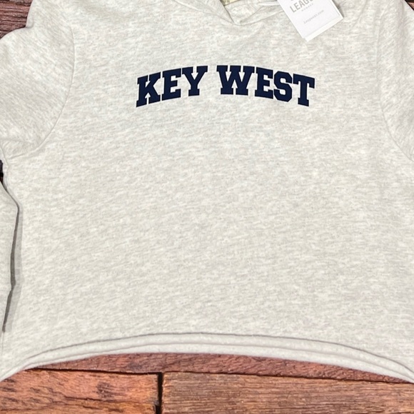 Key West, Florida League New Hoodie Gray Pullover Sweatshirt Travel Tourism - Picture 3 of 6